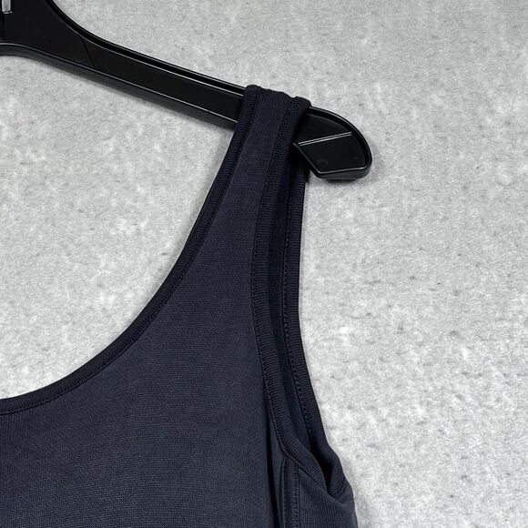 Athleta Serenity Romper Womens Size XS Black Sleeveless Strappy Cutout Back - Picture 3 of 14